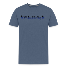 Load image into Gallery viewer, K9s Lead the Way - Police - Men&#39;s Premium T-Shirt - heather blue
