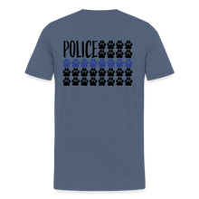 Load image into Gallery viewer, K9s Lead the Way - Police - Men&#39;s Premium T-Shirt - heather blue
