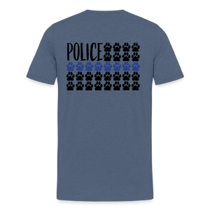 K9s Lead the Way - Police - Men's Premium T-Shirt - heather blue