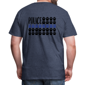 K9s Lead the Way - Police - Men's Premium T-Shirt - heather blue