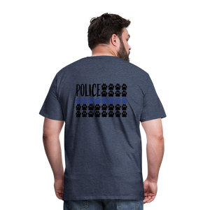 K9s Lead the Way - Police - Men's Premium T-Shirt - heather blue