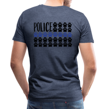 Load image into Gallery viewer, K9s Lead the Way - Police - Men&#39;s Premium T-Shirt - heather blue
