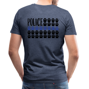 K9s Lead the Way - Police - Men's Premium T-Shirt - heather blue