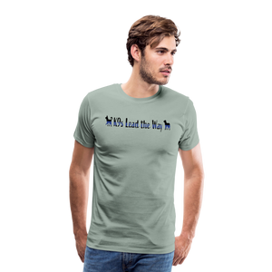 K9s Lead the Way - Police - Men's Premium T-Shirt - steel green