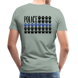 K9s Lead the Way - Police - Men's Premium T-Shirt - steel green