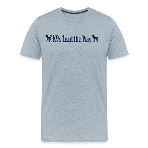 K9s Lead the Way - Police - Men's Premium T-Shirt - heather ice blue