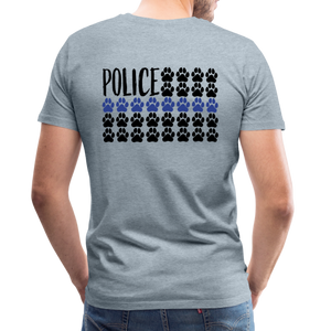 K9s Lead the Way - Police - Men's Premium T-Shirt - heather ice blue