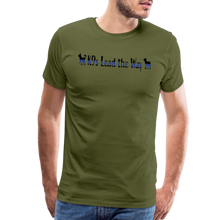 Load image into Gallery viewer, K9s Lead the Way - Police - Men&#39;s Premium T-Shirt - olive green
