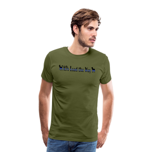 K9s Lead the Way - Police - Men's Premium T-Shirt - olive green