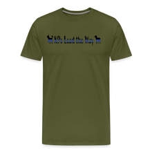 Load image into Gallery viewer, K9s Lead the Way - Police - Men&#39;s Premium T-Shirt - olive green
