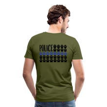 Load image into Gallery viewer, K9s Lead the Way - Police - Men&#39;s Premium T-Shirt - olive green
