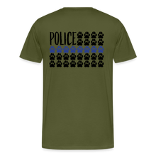 Load image into Gallery viewer, K9s Lead the Way - Police - Men&#39;s Premium T-Shirt - olive green
