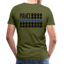 Load image into Gallery viewer, K9s Lead the Way - Police - Men&#39;s Premium T-Shirt - olive green
