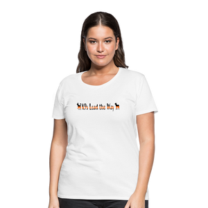 K9s Lead the Way - SAR - Women’s Premium T-Shirt - white