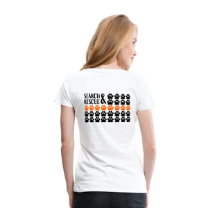 K9s Lead the Way - SAR - Women’s Premium T-Shirt - white