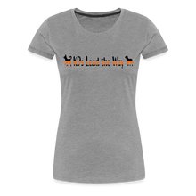 Load image into Gallery viewer, K9s Lead the Way - SAR - Women’s Premium T-Shirt - heather gray
