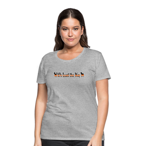 K9s Lead the Way - SAR - Women’s Premium T-Shirt - heather gray