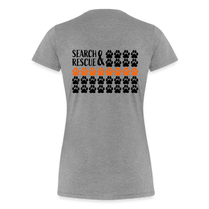 K9s Lead the Way - SAR - Women’s Premium T-Shirt - heather gray