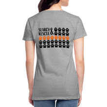 Load image into Gallery viewer, K9s Lead the Way - SAR - Women’s Premium T-Shirt - heather gray
