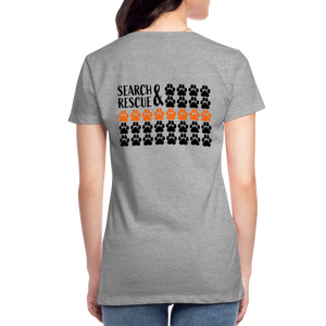 K9s Lead the Way - SAR - Women’s Premium T-Shirt - heather gray