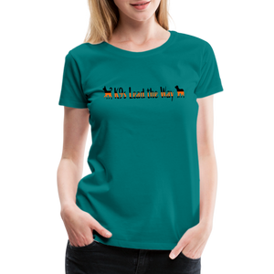 K9s Lead the Way - SAR - Women’s Premium T-Shirt - teal