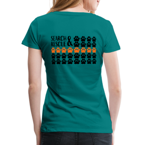 K9s Lead the Way - SAR - Women’s Premium T-Shirt - teal