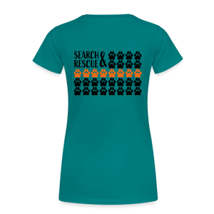 K9s Lead the Way - SAR - Women’s Premium T-Shirt - teal