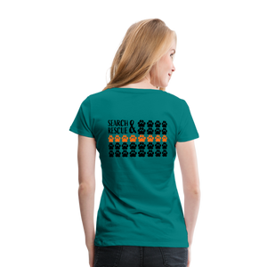 K9s Lead the Way - SAR - Women’s Premium T-Shirt - teal