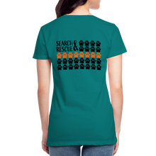 Load image into Gallery viewer, K9s Lead the Way - SAR - Women’s Premium T-Shirt - teal
