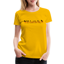 Load image into Gallery viewer, K9s Lead the Way - SAR - Women’s Premium T-Shirt - sun yellow
