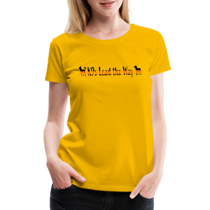 K9s Lead the Way - SAR - Women’s Premium T-Shirt - sun yellow