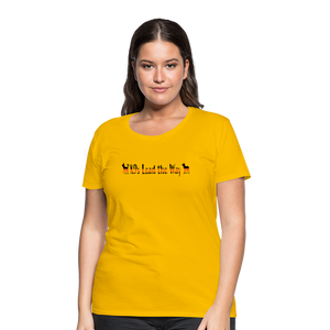 K9s Lead the Way - SAR - Women’s Premium T-Shirt - sun yellow