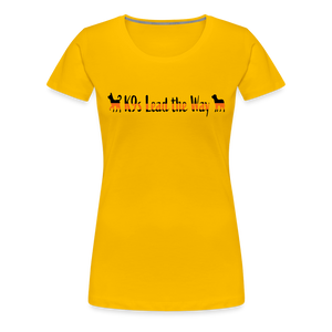 K9s Lead the Way - SAR - Women’s Premium T-Shirt - sun yellow