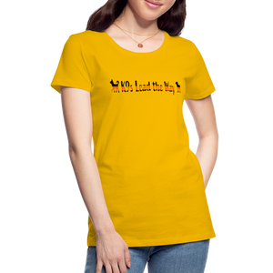 K9s Lead the Way - SAR - Women’s Premium T-Shirt - sun yellow