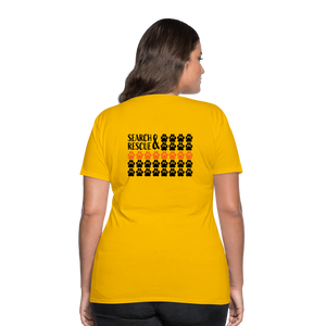 K9s Lead the Way - SAR - Women’s Premium T-Shirt - sun yellow