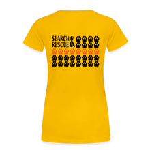 Load image into Gallery viewer, K9s Lead the Way - SAR - Women’s Premium T-Shirt - sun yellow
