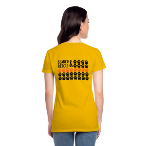 K9s Lead the Way - SAR - Women’s Premium T-Shirt - sun yellow