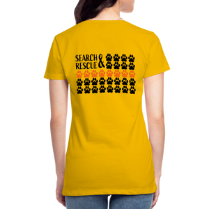 K9s Lead the Way - SAR - Women’s Premium T-Shirt - sun yellow