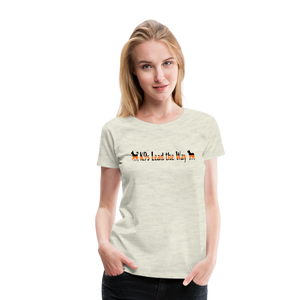 K9s Lead the Way - SAR - Women’s Premium T-Shirt - heather oatmeal