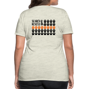 K9s Lead the Way - SAR - Women’s Premium T-Shirt - heather oatmeal