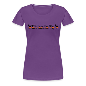 K9s Lead the Way - SAR - Women’s Premium T-Shirt - purple