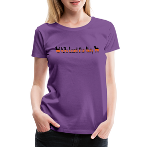 K9s Lead the Way - SAR - Women’s Premium T-Shirt - purple