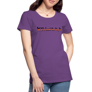 K9s Lead the Way - SAR - Women’s Premium T-Shirt - purple