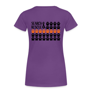 K9s Lead the Way - SAR - Women’s Premium T-Shirt - purple