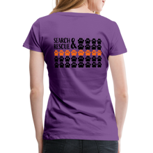 Load image into Gallery viewer, K9s Lead the Way - SAR - Women’s Premium T-Shirt - purple
