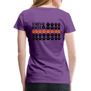 K9s Lead the Way - SAR - Women’s Premium T-Shirt - purple