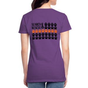 K9s Lead the Way - SAR - Women’s Premium T-Shirt - purple