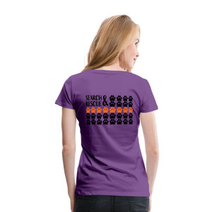 K9s Lead the Way - SAR - Women’s Premium T-Shirt - purple