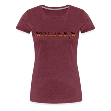 Load image into Gallery viewer, K9s Lead the Way - SAR - Women’s Premium T-Shirt - heather burgundy
