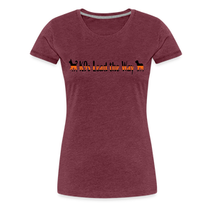 K9s Lead the Way - SAR - Women’s Premium T-Shirt - heather burgundy